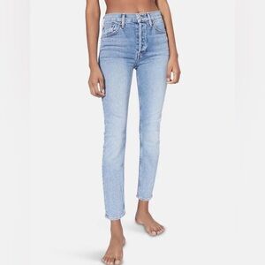 Re/Done 90s High Rise Ankle Crop Jeans